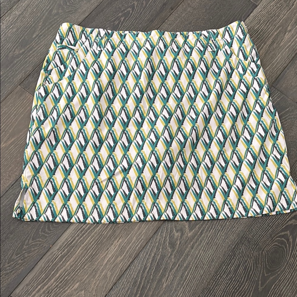 Geometric Pattern Athletic Skort ws1